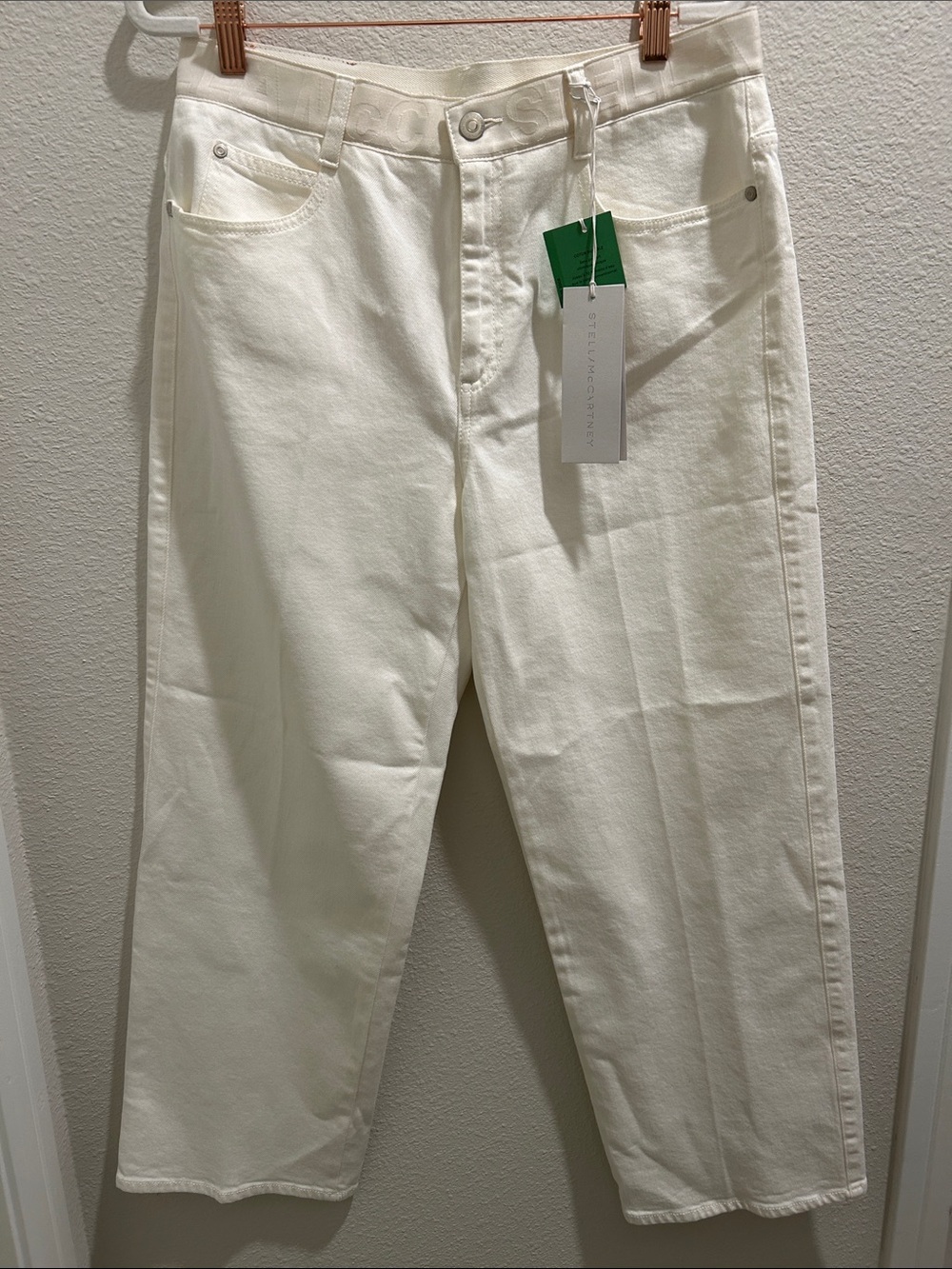 Stella McCartney Women's White Straight-Leg Jeans - size 31 NWT